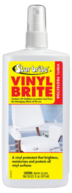 Star Brite Vinyl Brite Protectant - Marine Grade Uv Protection, Restores Shine & Flexibility For Vinyl, Rubber, Plastic, Fibergl
