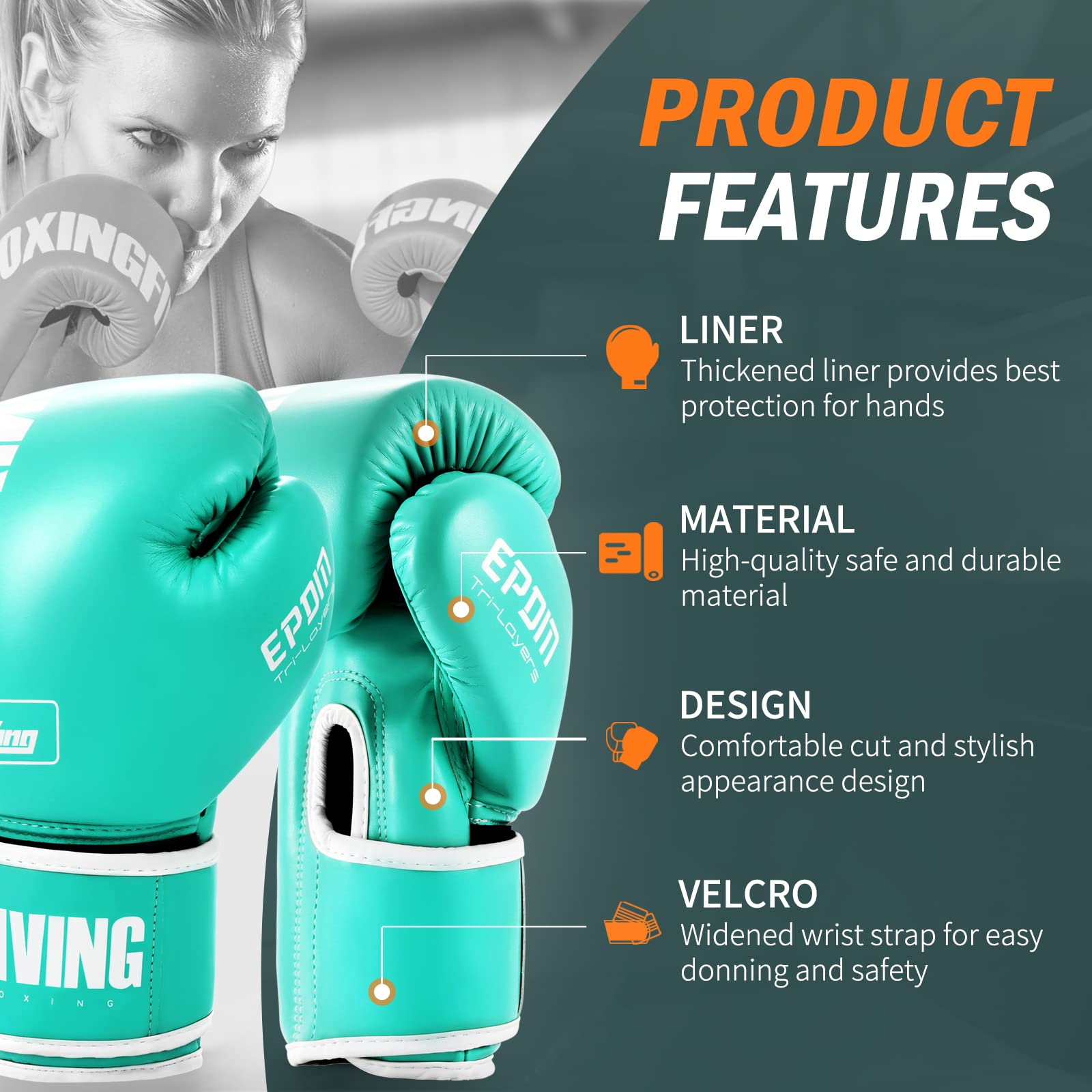 Boxing Gloves For Men And Women Suitable For Boxing Kickboxing Mixed Martial Arts Muay Thai Mma Heavy Bag Fighting Training