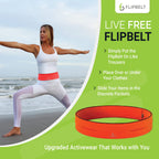 Flipbelt Mens Fb0114-Neop-Xs1, Neon Punch, Extra Small