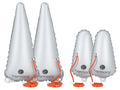 Harmony Gear Micro Flotation Set  Float Bags For Kayaks  Silver  Two Bow And Stern Bags  Universal Fit - 8-10 Foot Kayaks