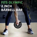 Fitvids Olympic Cast Iron 2-Inch Weight Plate for Strength Training & Weightlifting, Multiple Weights Available, 10LB (Set of 4)