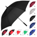 MRTLLOA Extra Large Black Golf Umbrella, 54/62/68/72 Inch Automatic Open, Oversize Double Canopy Vented Windproof Waterproof Spo
