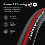 Vittoria Rubino Pro Iv Graphene 20 - Performance Road Bike Tire - Foldable Bicycle Tires (700X23C, Full Black)