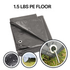 Alvantor Heavy Duty Tarp Waterproof 6'X6' Tarpaulin Ground Trailer With Rust Grommet Weather Resistant Cover Outdoor Camping 10