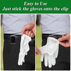 Zeenart Golf Glove Holder Gloves Case - Stainless Steel Hook With Storage Bag Golf Accessory For Men And Women Portable Golf Glo