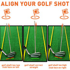 The Golfer Store Golf Alignment Rods, Golf Swing Trainer Aid Golf Club Alignment Stick Corrector Help Visualize And Align Your G