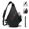 TUDEQU Sling Bag for Women,8 Pockets Sling Bag One Strap Small Crossbody Backpack for Women,19L Sling Backpack Travel Hiking Out