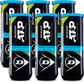 Dunlop Sports Atp Championship Tennis Balls, Extra Duty, 6 X 3-Ball Cans, Yellow, 6-Can Pack