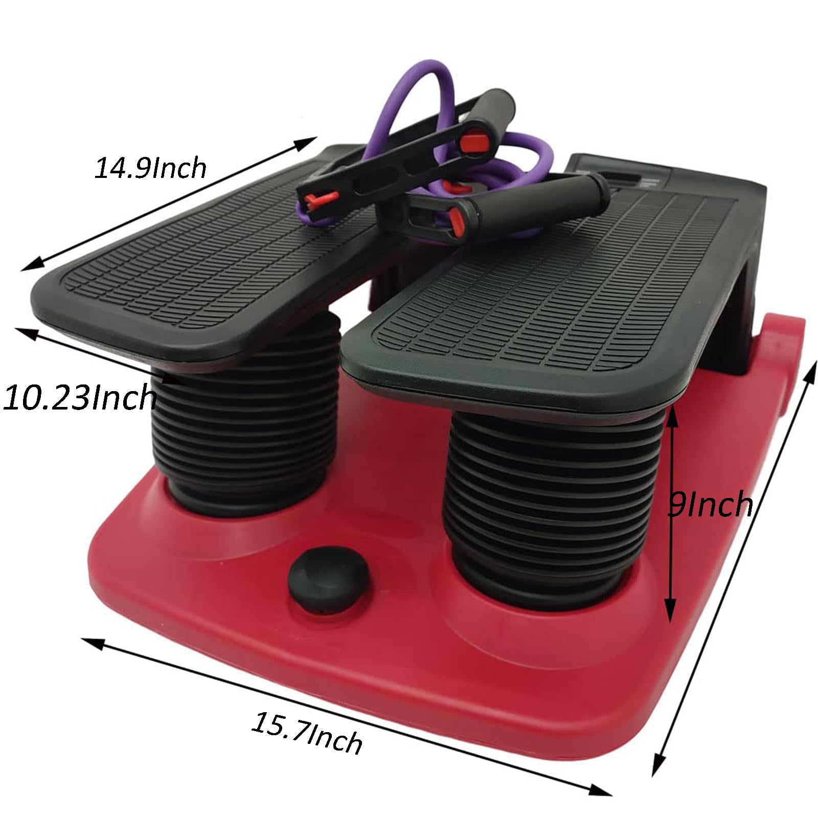 Intbuying Stepper Fitness Stair Stepper Portable Twist Stair Stepper Adjustable Resistance Fitness Exercise Machine With Resista
