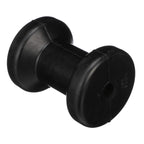 Seachoice Molded Spool Roller W/Plastic Sleeve, Black Rubber, 5 In. Wide, 5/8 In. Id Hole