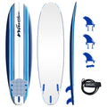 Wavestorm - Classic Soft Top Foam 7ft Surfboard Surfboard for Beginners and All Surfing Levels Complete Set Includes Leash and M