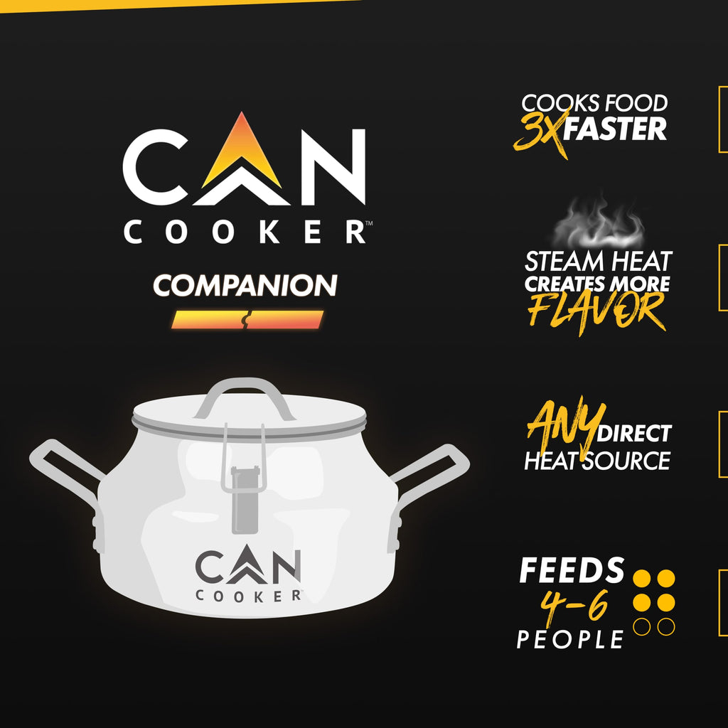 Cancooker Companion 1.5 Gallon Convection Steam Cooker For Home And Camping | Silver (G15-2016)