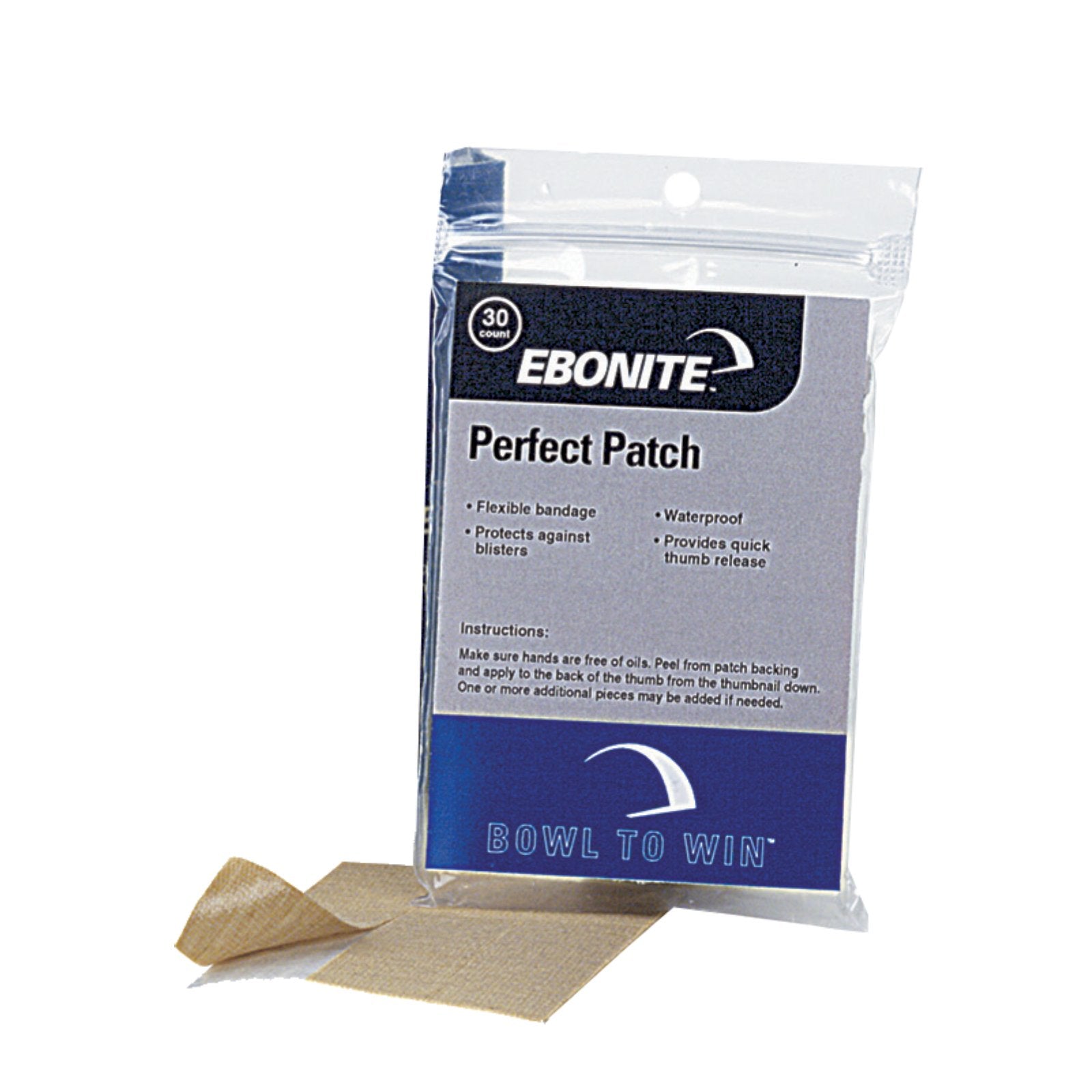 Ebonite Bowling Perfect Patch - 10 Ct,Brown