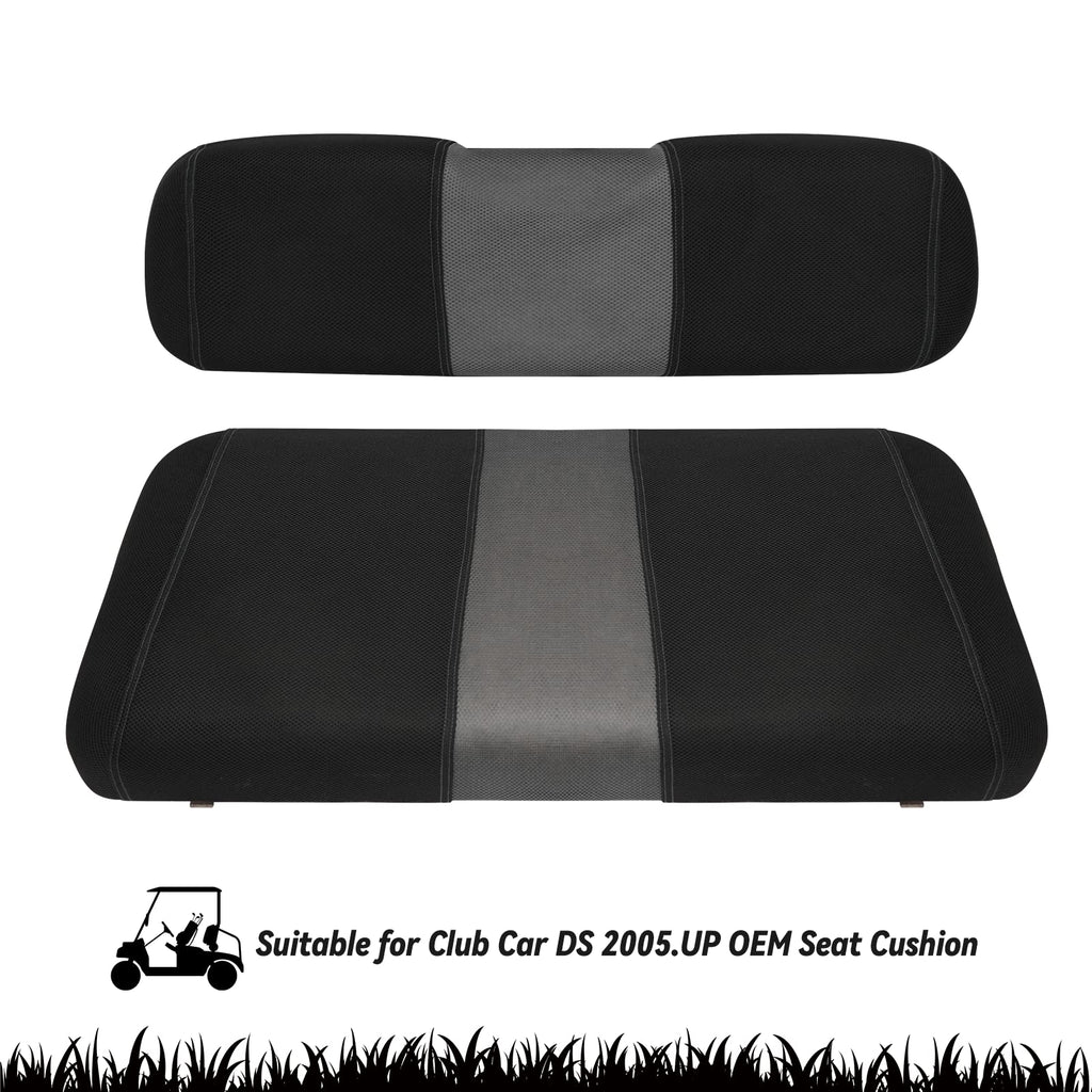Samxomap 2Pcs Golf Cart Seat Covers Washable Breathable Air Mesh Cloth Adjustable Front Seat Cover Fit Like Gloves For Club Car