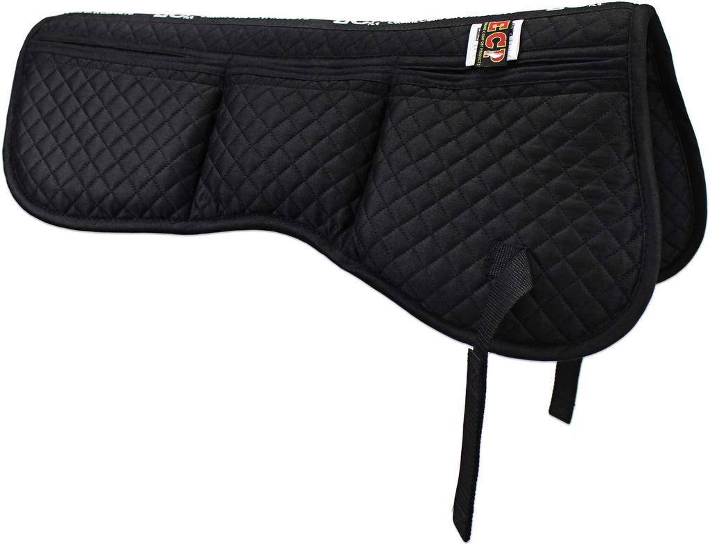 Ecp Equine Comfort Products All Purpose Diamond Quilted Poly Cotton English Half Saddle Pad With Therapeutic Contoured Correctio