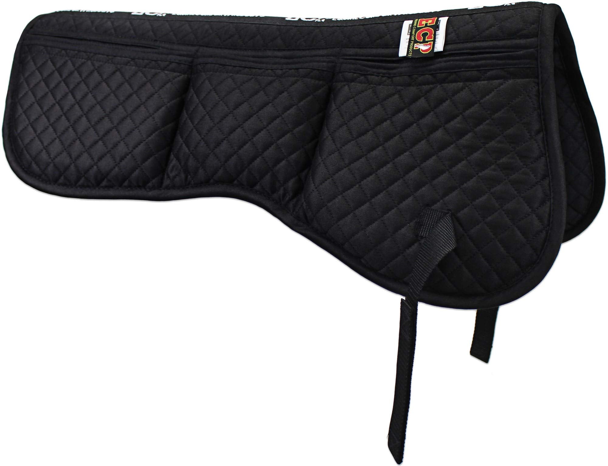 Ecp Equine Comfort Products All Purpose Diamond Quilted Poly Cotton English Half Saddle Pad With Therapeutic Contoured Correctio