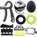 Hand Trainer Kit 8 Pack,Finger Trainer,Gyroscopic Ball, Anti Stress Ball,Grip Trainer With Counter,Finger Stretcher,Hand Grip St