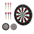 Gse 18''X1'' 2-In-1 Flocking Dartboard Game Set With Six 17G Steel Tip Darts. Bullseye And Dart Board Games Set