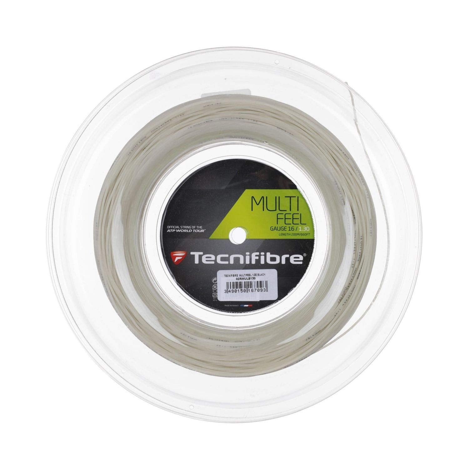 Tecnifibre Multi-Feel (16-1.30Mm) Tennis String Reel (Natural)