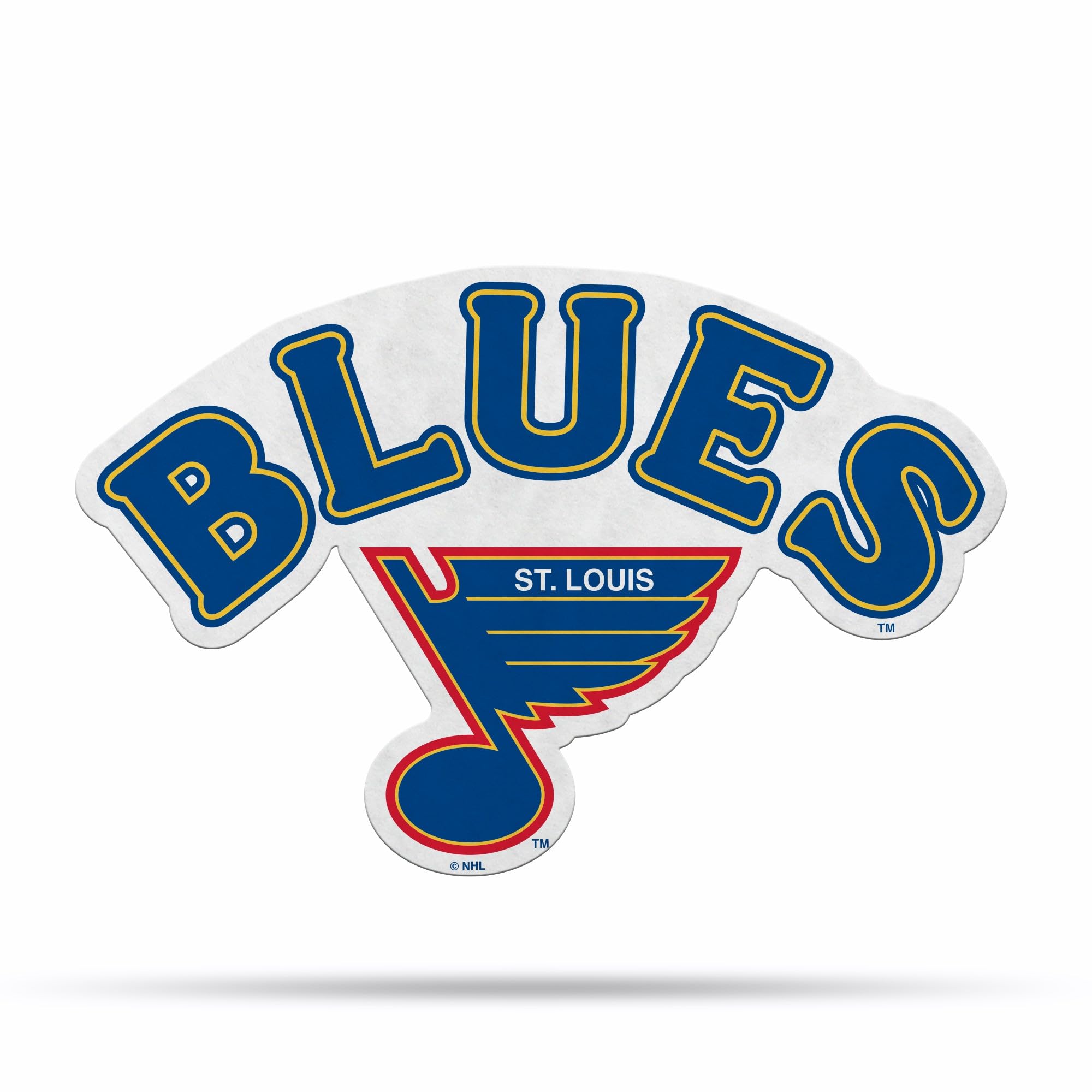 Rico Industries Nhl St. Louis Blues Retro Shape Cut Pennant - Home And Living Room D  Cor - Soft Felt Ez To Hang