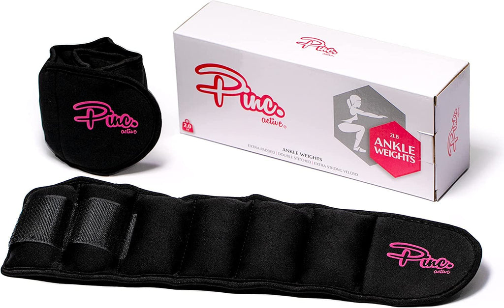 Adjustable Ankle Weights Set (1Lb - 5Lbs) - 10Lbs In Total - For Women, Men And Kids - Used For Workouts At Home, Pilates, Yoga,