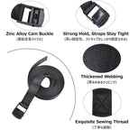 Azarxis Ratcheting Lashing Strap With Heavy Duty Cam Buckle Tie Down Webbing Strraps (Army Green - 4 Pack, 118 Inch)