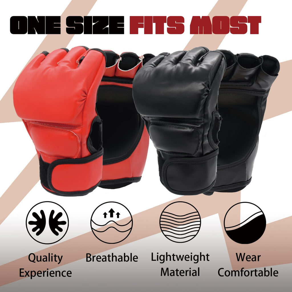 2 Pairs Boxing Gloves Kickboxing Gloves For Men Women Kids Professional Shockproof Leather Sparring Training Gloves Set Mma Glov