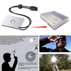 Luca Elf Aid Signal Mirror Survival Military Grade Emergency Mirror Signaling Mirror3.1 X 4.7In,Gifts For Men Christmas Pfd Resc
