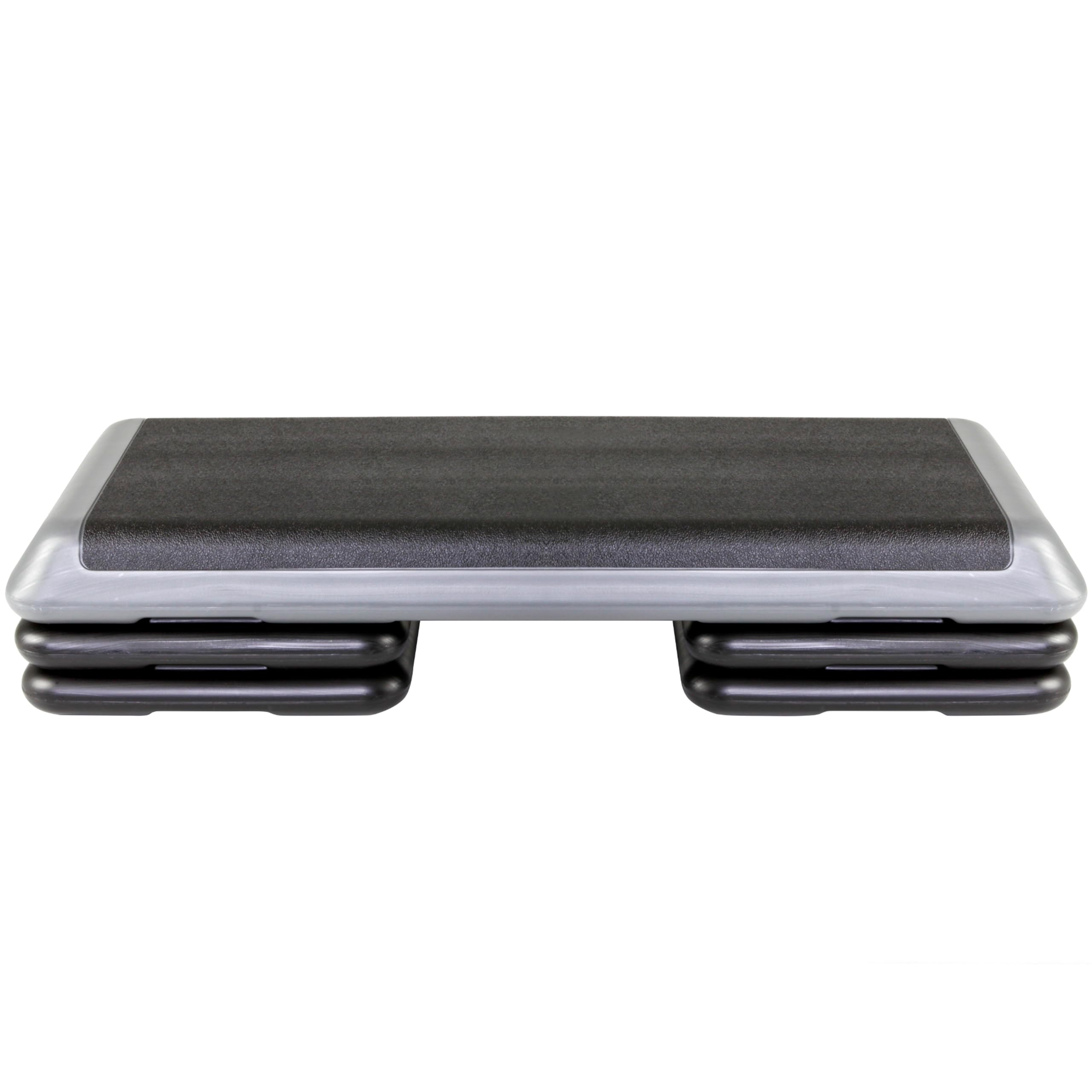 The Step (Made In Usa Original Aerobic Platform For Total Body Fitness - Health Club 4 Risers Grey