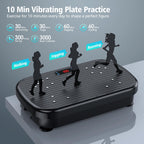 Pureroyi Vibration Plate Exercise Machine, Vibration Plate For Lymphatic Drainage Whole Body Vibration Platform Machines Helps W