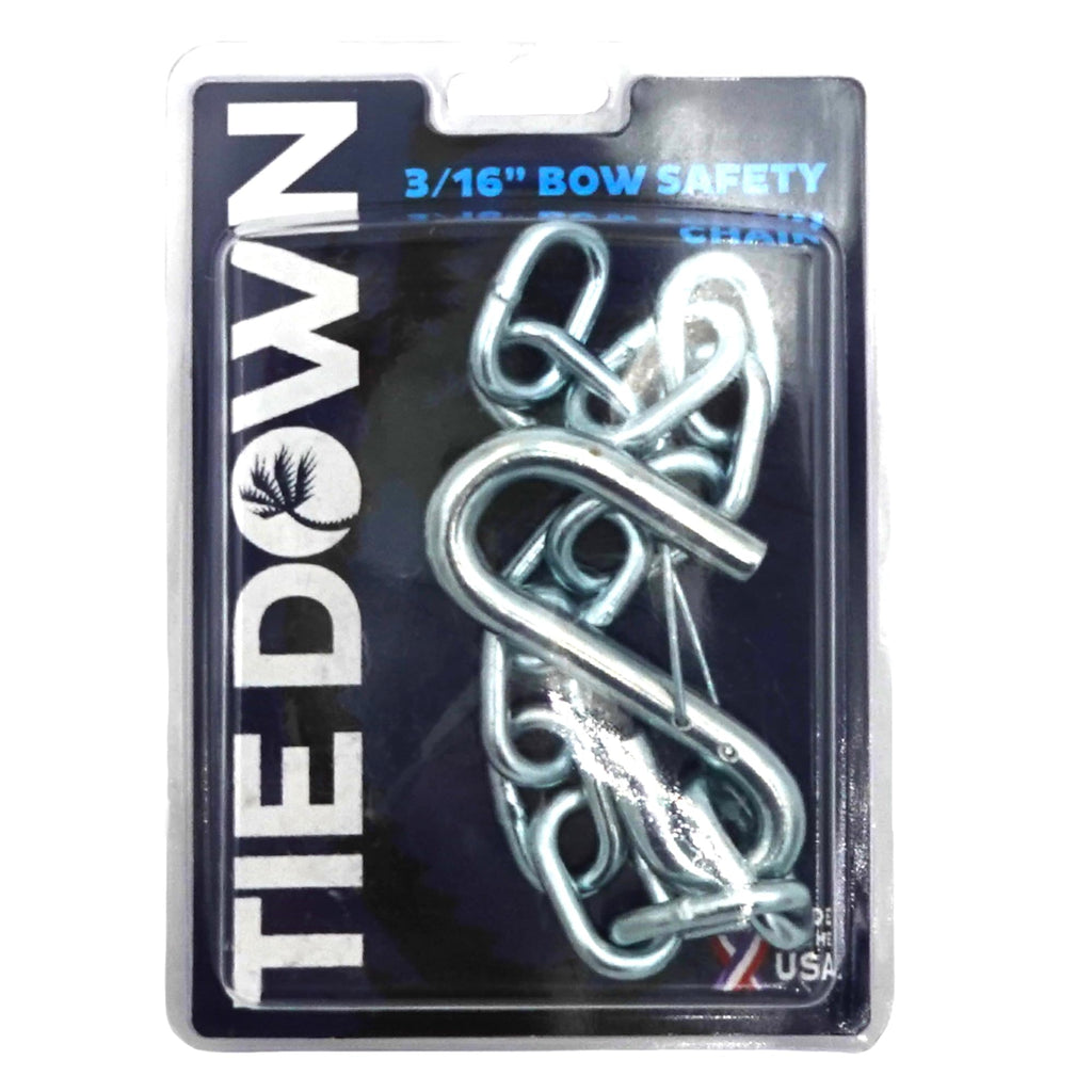 Tie Down Trailer Safety Chains With Hooks - Boat Safety Kit - 15'' Towing Chain