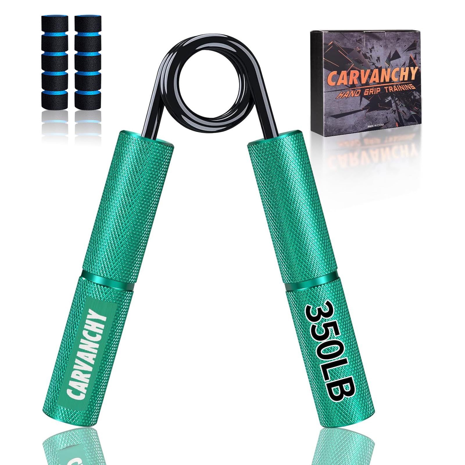 Carvanchy Grip Strength Trainer, 350Lb, Wrist Forearm Strengthener, Metal No Slip, Hand Grip Gripper Strengthener For Strength T