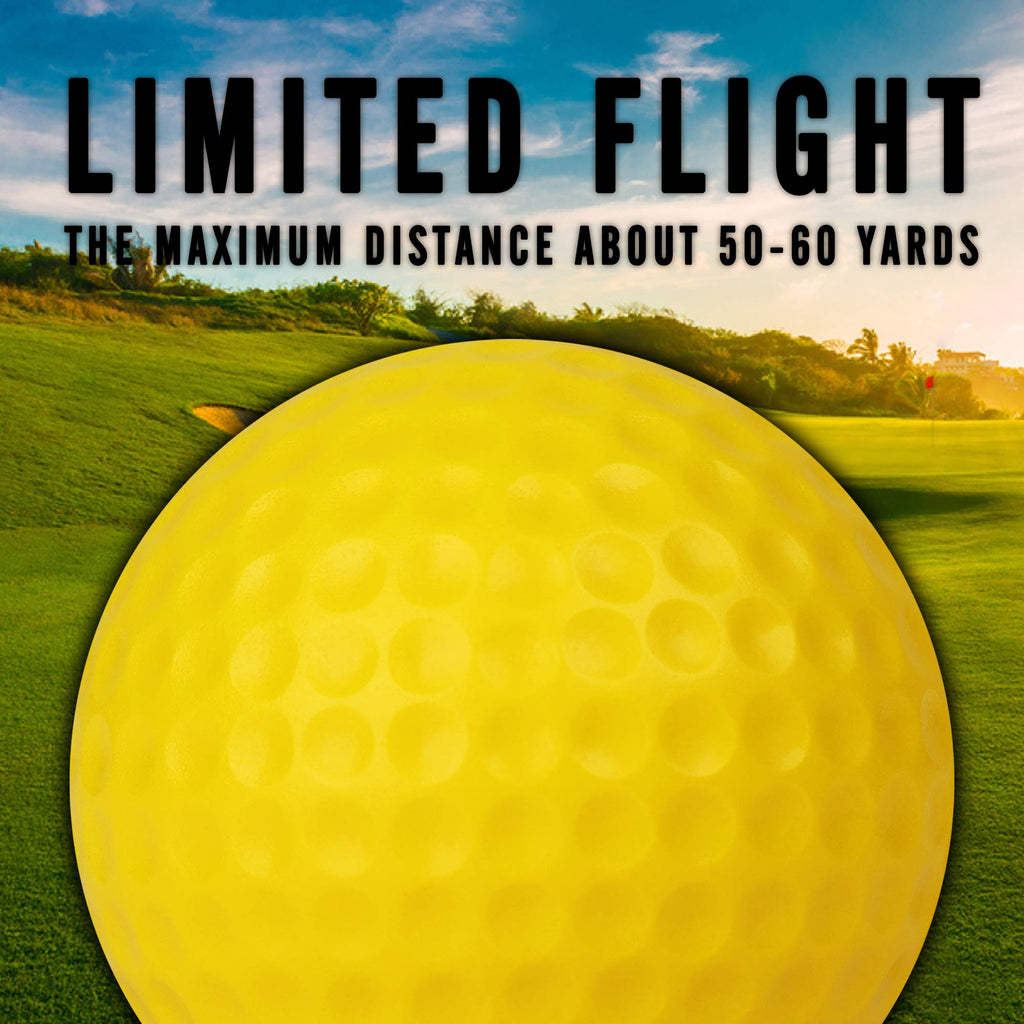 Champkey Practice Foam Golf Balls 16 Or 32 Pack | Limited Flight Golf Balls | True Spin And Feel Training Golf Practice Balls(16