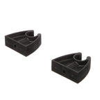 Attwood 7571L7 Pole Light Storage Clip, Holds -Inch-Diameter Poles, 2 Inches L X 1  Inches H, Black Plastic