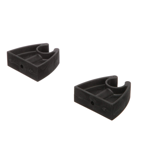 Attwood 7571L7 Pole Light Storage Clip, Holds -Inch-Diameter Poles, 2 Inches L X 1  Inches H, Black Plastic