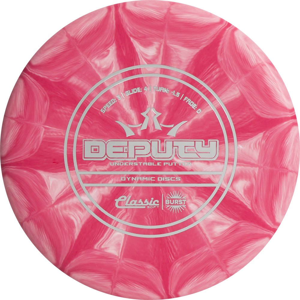 Dynamic Discs Classic Soft Burst Deputy Putter Golf Disc [Colors May Vary] - 173-176G