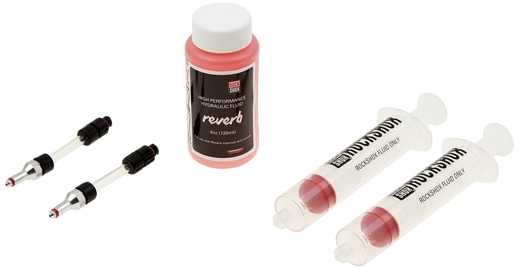 Rockshox Standard Bleed Kit (Includes 2 Syringes/Fittings, Reverb Hydraulic Fluid, 120Ml Bottle New)