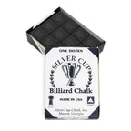 Silver Cup Billiard Chalk - One Dozen (Black)