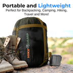 Serenelife Backpacking Sleeping Bag Camping Gear - Mummy Sleeping Bag For Adults/Teens W/Pillow, Bag - Outdoor Lightweight Weath