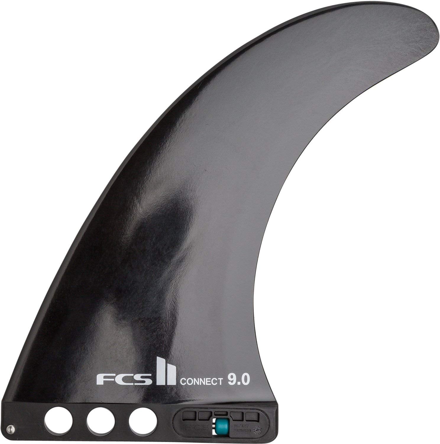 FCS II Connect GF Longboard Fin - Beginner-Friendly Glass Flex Longboard Fin for Smooth Turns, Speed & Easy Control (Multiple Si