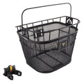 Topeak Front Basket with Fixer 3e - Heavy-Duty 16L Metal Handlebar Basket for eBikes and Urban Commuting with QuickClick Mount, 