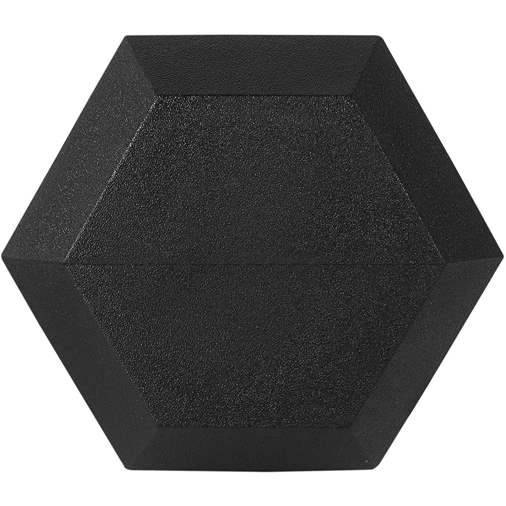 Signature Fitness Rubber Encased Hex Dumbbell, 35Lb Single