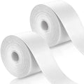 Deekin 2 Pieces Racket Protection Tape Racquet Head Guard for Tennis Practice Racquetball, 16.4  Roll (White)