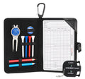 Handy Picks Golf Scorecard Holder n Yardage Book Cover in Genuine Leather - Divot Repair Tool, Ball Marker, Golf Tees, Pencil n 