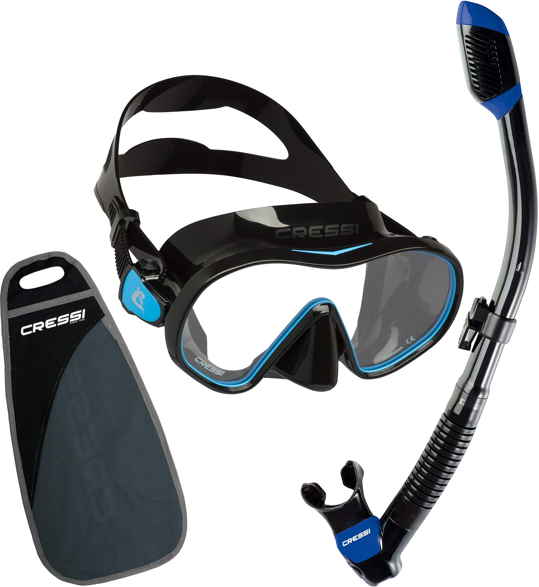 Cressi F-Dual & Supernova Dry, Black/Blue