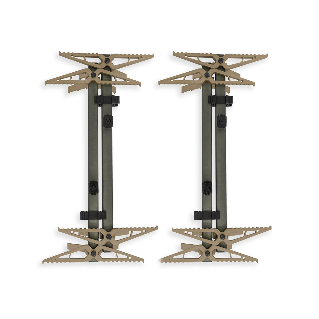 Xop X2 Hunting Climbing Steps - Set Of 4, Double Step Climbing Sticks For Hunting (2025 Tan/Grey 4 Pk)