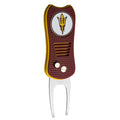 Team Golf Ncaa Arizona State Sun Devils Retractable Divot Tool With Double-Sided Magnetic Ball Marker, Features Patented Single