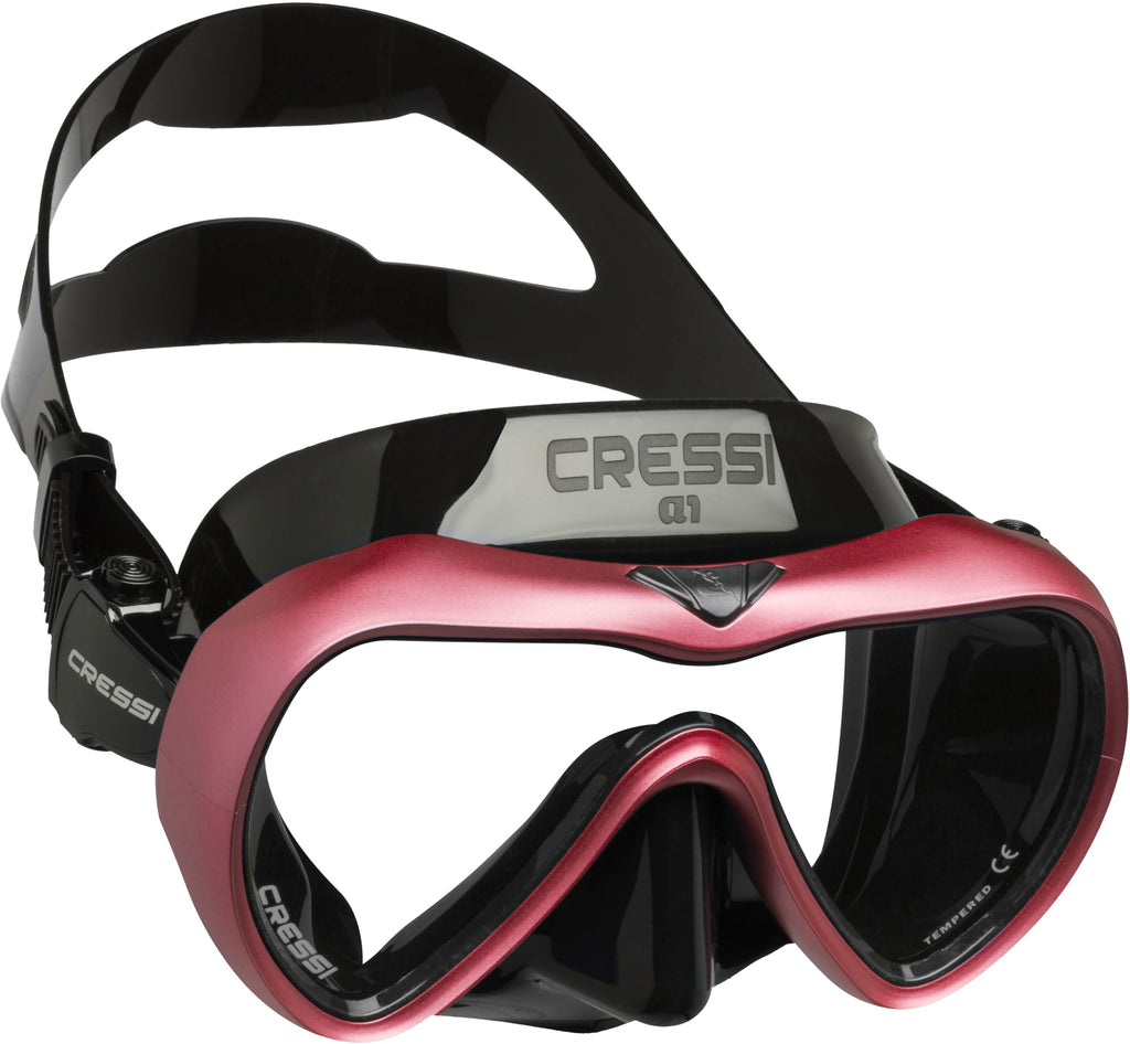 Cressi A1, Black/Pink, Clear Lens