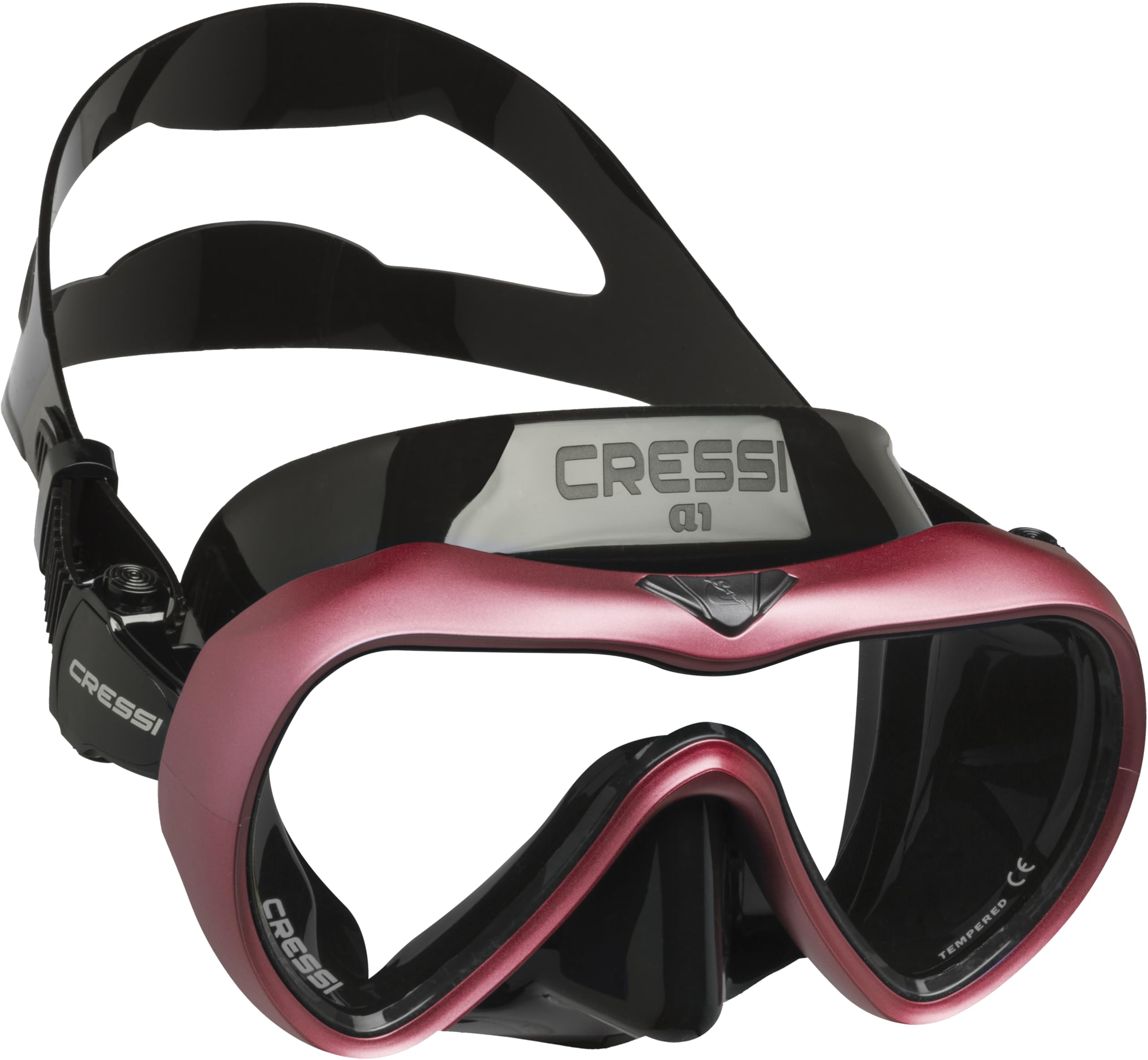 Cressi A1, Black/Pink, Clear Lens