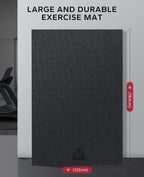 Hapbear Extra Large Exercise Mat 6X4X8Mm(13 Inch), Non Slip, Ultra Durable, Thick Workout Mats For Home Gym Flooring Cardio, Yog